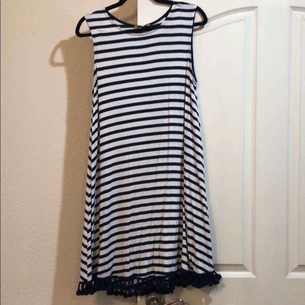 Stripes sleeveless dress